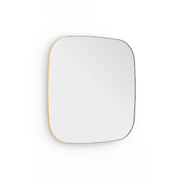 Emmerson Soft Square Mirror - Brushed Brass - thumbnail 3
