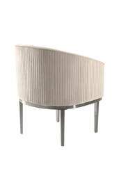 " Ella Dining Chair - Chalk - Silver Base" - thumbnail 3