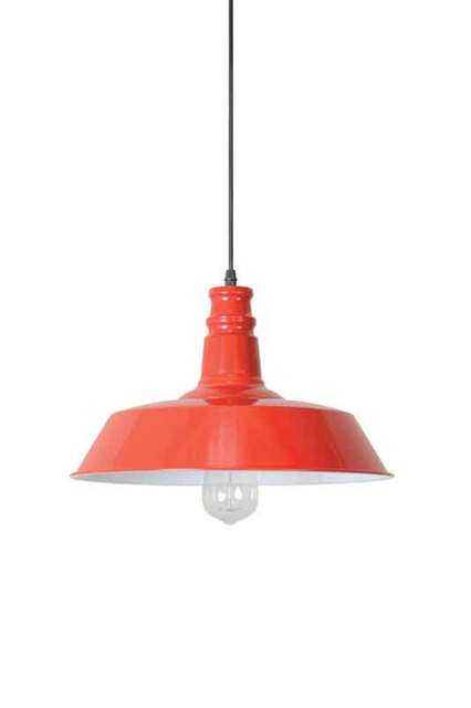 Pascal Red Vintage Pendant Light - gft - image 1