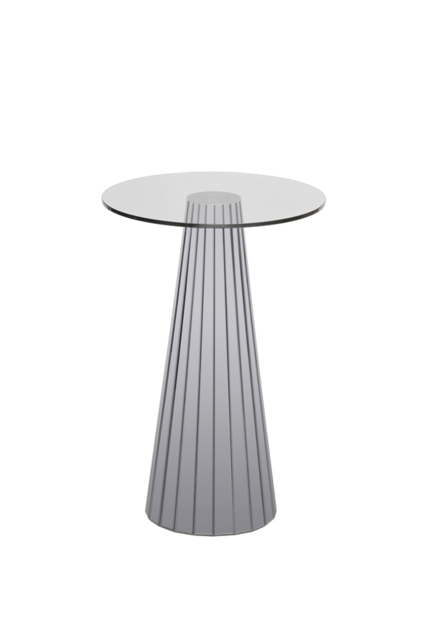 Emmeline Smoked Mirror Side Table - image 1
