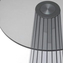 Emmeline Smoked Mirror Side Table - thumbnail 3