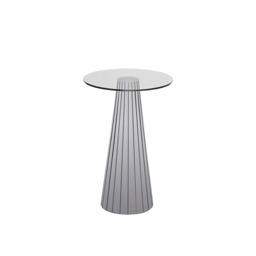 Emmeline Smoked Mirror Side Table - thumbnail 7