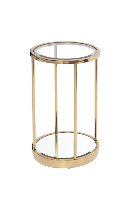 Rippon Brass Circular Side Table - image 1