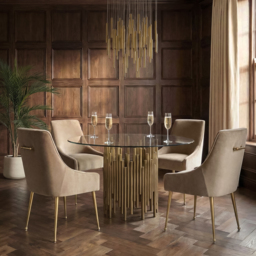 Rubell Brass Dining Table - thumbnail 2