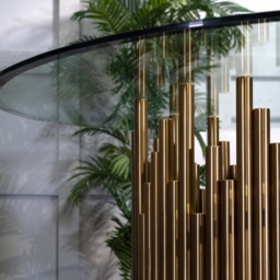 Rubell Brass Dining Table - thumbnail 4