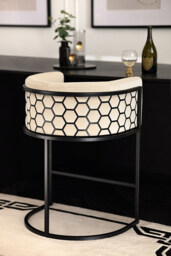 Alveare Counter Stool Black - Chalk - thumbnail 7