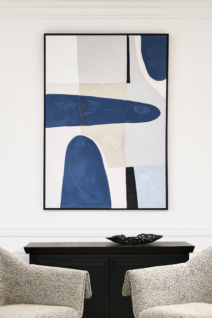 Blue Notes One - Hand-Painted Wall Art - image 1