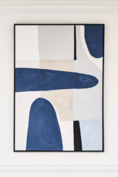 Blue Notes One - Hand-Painted Wall Art - thumbnail 2