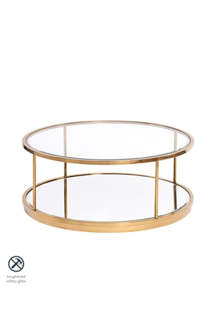 Rippon Brass Circular Coffee Table - image 1