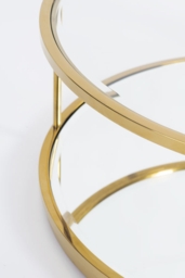 Rippon Brass Circular Coffee Table - thumbnail 3