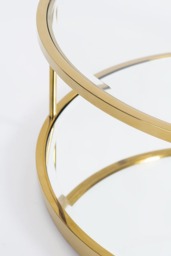 Rippon Brass Circular Coffee Table - thumbnail 5