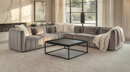 "Essen Large Corner Sofa – Dove Grey " - thumbnail 2
