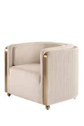 Ozman Lounge Chair - Chalk - thumbnail 1
