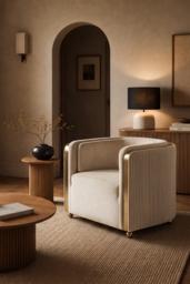 Ozman Lounge Chair - Chalk - thumbnail 2