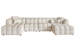 Berlin U-Shaped Corner Sofa – Light Taupe Chenille - thumbnail 1