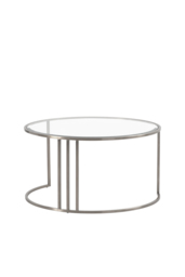 Aria Silver Coffee Table and Storage Ottoman Black - Set - thumbnail 3