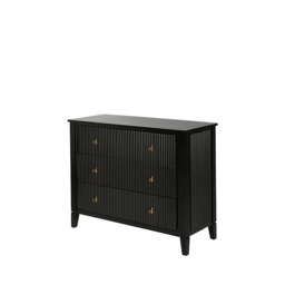 Heidi Black Chest of Drawers Brass/Silver - thumbnail 8