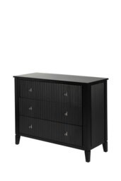 Heidi Black Chest of Drawers Brass/Silver - thumbnail 3