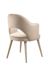 Rossini Carver Chair Taupe - thumbnail 3
