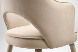 Rossini Carver Chair Taupe - thumbnail 6