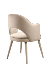 Rossini Carver Chair Taupe - thumbnail 9