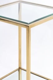 Rippon Brass Square Side Table - thumbnail 7
