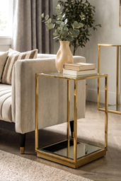 Rippon Brass Square Side Table - thumbnail 2