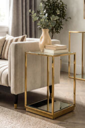 Rippon Brass Square Side Table - thumbnail 6