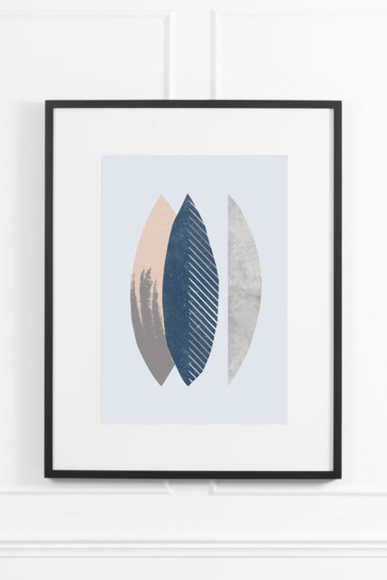 Silver Ash No.1 Wall Art - Black Frame - image 1