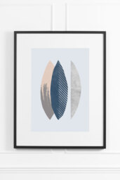 Silver Ash No.1 Wall Art - Black Frame