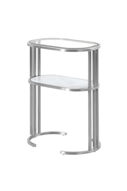 Aria Side Table Silver - image 1