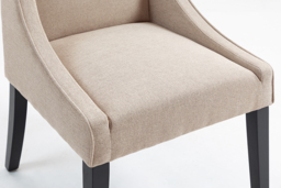 Sia 4-6 Seat Dining Table and 4 Chatsworth Dining Chairs - Taupe - thumbnail 6