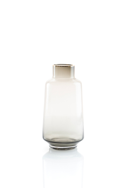Large Dove Grey Glass Vase - image 1