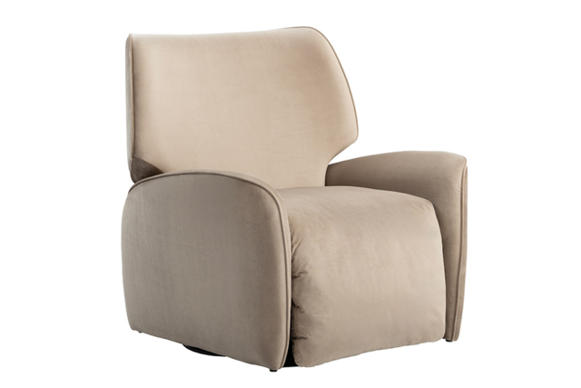 "Valmont Swivel Recliner Armchair - Taupe " - image 1