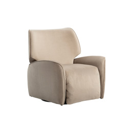"Valmont Swivel Recliner Armchair - Taupe " - thumbnail 9