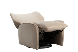 "Valmont Swivel Recliner Armchair - Taupe " - thumbnail 5