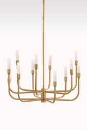 "Gracia Twelve Light Pendant Brass "