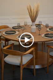 Sia 6-8 Seat Dining Table - Chestnut - thumbnail 4