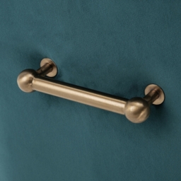 Mason Bar Stool - Peacock - Brushed Gold Legs - thumbnail 4