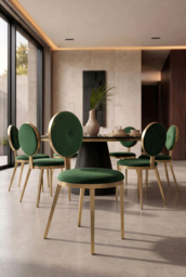 Ravello Dining Chair - Bottle Green - thumbnail 2
