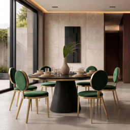 Ravello Dining Chair - Bottle Green - thumbnail 3