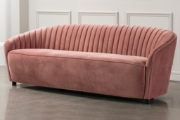 Alice Three Seat Sofa - Blush Pink - thumbnail 4