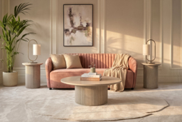 Alice Three Seat Sofa - Blush Pink - thumbnail 3