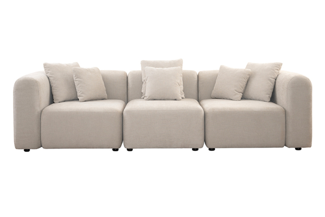 "Dune Three Seat Sofa – Parchment " - image 1