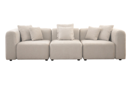 "Dune Three Seat Sofa – Parchment "