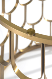 Pino 6-8 Seat Brass Dining Table - thumbnail 3