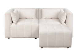 "Essen Two Seat Corner Sofa – Ivory Chenille " - thumbnail 4