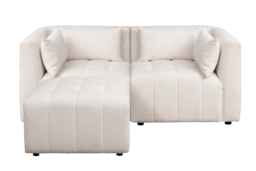 "Essen Two Seat Corner Sofa – Ivory Chenille " - thumbnail 1