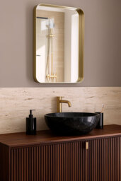 Alana Rectangular Mirror – Brass - thumbnail 5