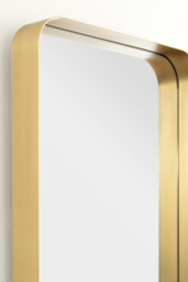 Alana Rectangular Mirror – Brass - thumbnail 3